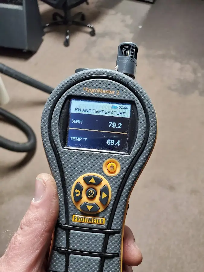 Moisture meter humidity assessment for Mold Remediation & Removal in Pineville
